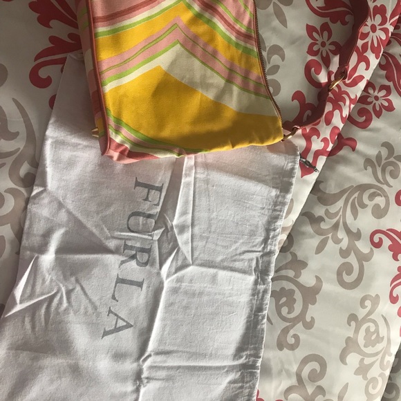 Furla Shoulder Multi Color Canvas Bag - Picture 5 of 5